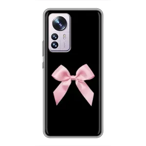 Чехол банты для Xiaomi 12 / 12X (Бант на черном)