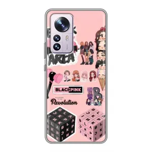 Чохли з картинкою для Xiaomi 12 / 12X (BLACK PINK колаж)