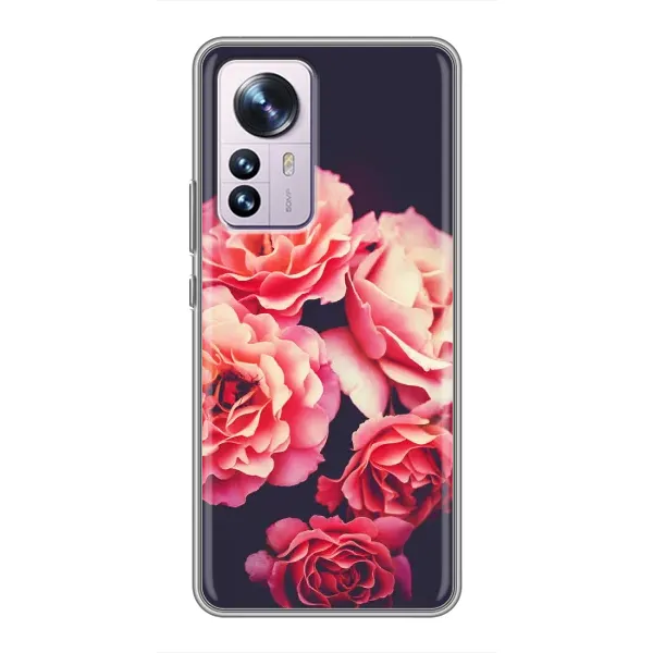 Чехол с рисунком «Бутоны» для Xiaomi 12 / 12X Чехол с рисунком «Бутоны» для Xiaomi 12 / 12X