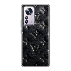 Текстурний Чохол Louis Vuitton для Сяомі 12 / 12х (Чорний ЛВ)