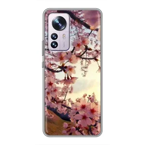 Чехол с принтом САКУРЫ на Xiaomi 12 / 12X (Цветущая сакура)