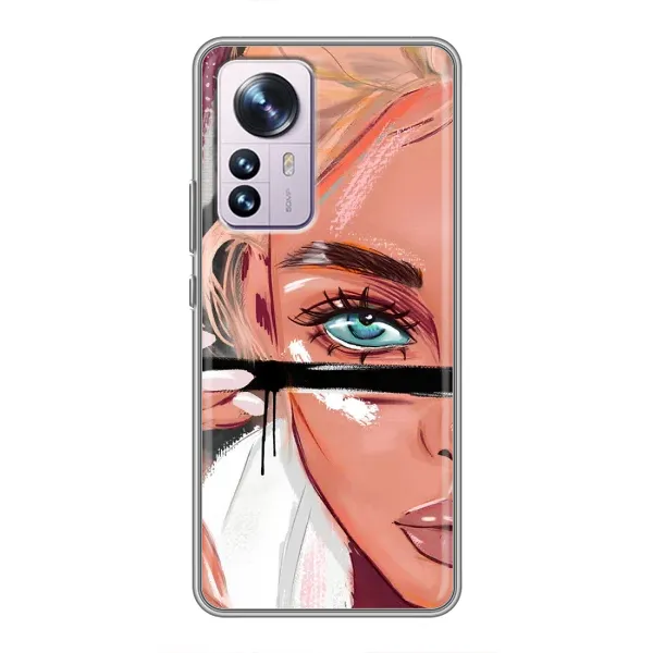 Чехол с рисунком «Девушка и ресницы» для Xiaomi 12 / 12X