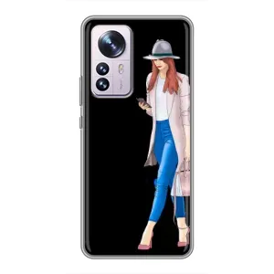 Чохол з картинкою Модні Дівчата Xiaomi 12 / 12X (Дівчина з телефоном)