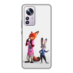 Силиконовый чехол с принтом Зоотрополіс для Xiaomi 12 / 12X (Джуди и Ник)