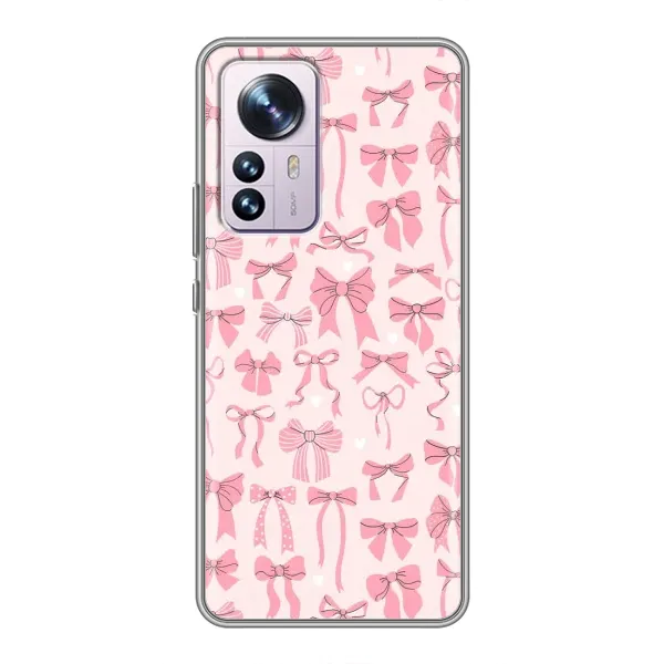 Чехол с рисунком «Фон бантики» для Xiaomi 12 / 12X Чехол с рисунком «Фон бантики» для Xiaomi 12 / 12X