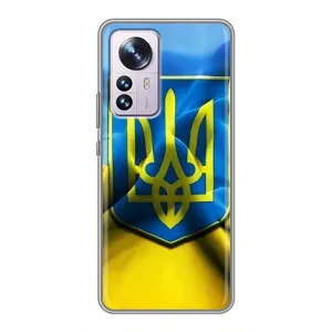 Чохол з картинкою (Патріотичний ГЕРБ) на Xiaomi 12 / 12X (Герб і Прапор України)