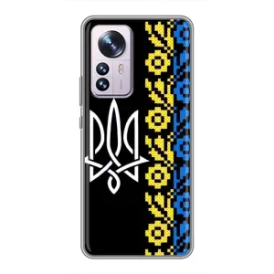 Силиконовый Чехол на Xiaomi 12 / 12X (Герб и вышыванка)