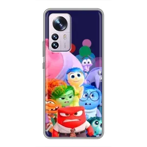 Чехол Головоломка для Xiaomi 12 / 12X - (AlphaPrint) (Герои головоломки)