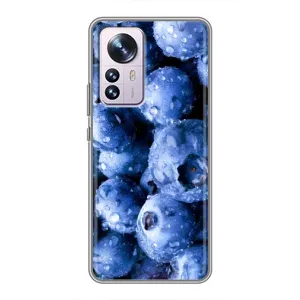 Чехол с изображением вкусной еды для Xiaomi 12 / 12X (Голубика)