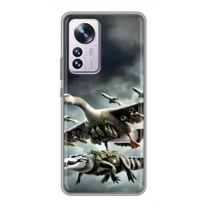 Чохол з мемами траралело тралала для Xiaomi 12 / 12X (Гусіні і крокоділо)