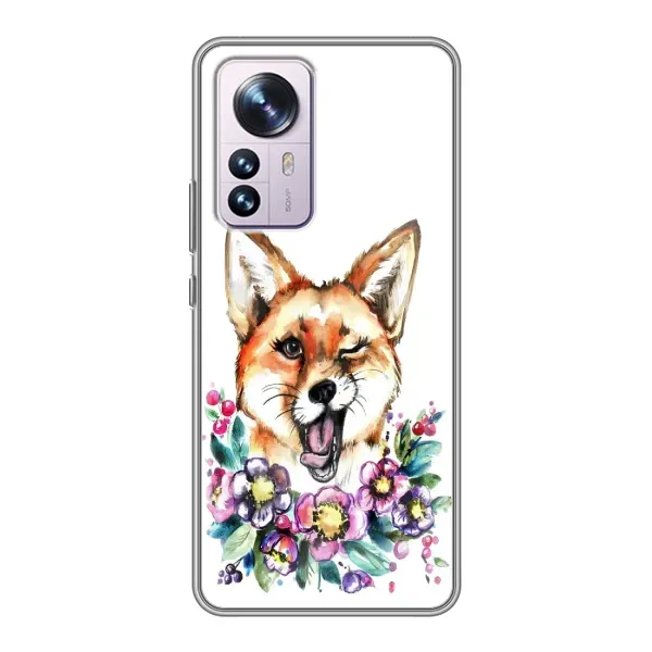 Чехол с рисунком «Хитрая лиса» для Xiaomi 12 / 12X Чехол с рисунком «Хитрая лиса» для Xiaomi 12 / 12X