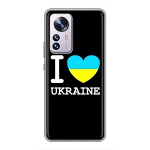 Чехол с Украинской символикой на Сяоми 12 / 12х (I Love Ukraine)