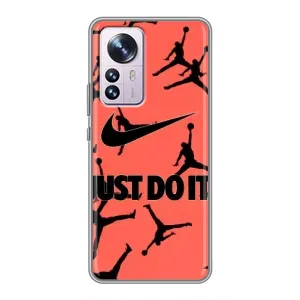Силіконовый Чохол Nike Air Jordan на Сяомі 12 / 12х (Just Do It)