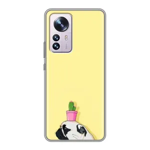 Бампер для Xiaomi 12 / 12X з картинкою "Песики" (Кактус на голові)