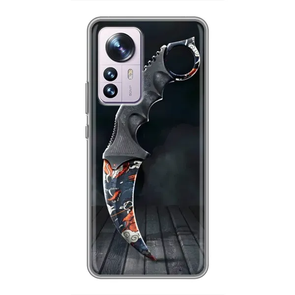 Чехол с рисунком «Кинжал КС ГО» для Xiaomi 12 / 12X Чехол с рисунком «Кинжал КС ГО» для Xiaomi 12 / 12X