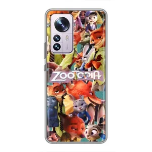 Силиконовый чехол с принтом Зоотрополіс для Xiaomi 12 / 12X (Коллаж героев)