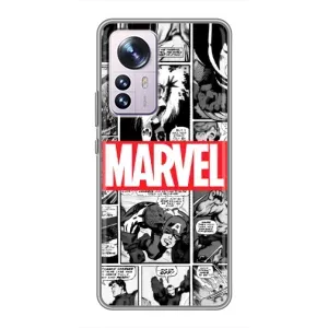 Силиконовый Чехол для Xiaomi 12 / 12X (Комикс Марвел)