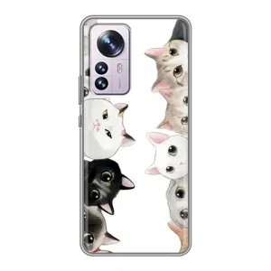 Силіконовий чохол з котиком для Xiaomi 12 / 12X (Коти)