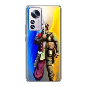 Чехол с картинкой (Патриотический КОЗАК) на Xiaomi 12 / 12X (Козак с крыльями)