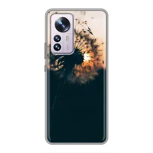 Силиконовый Чехол с одуванчиками на Xiaomi 12 / 12X (Красивый одуванчик)