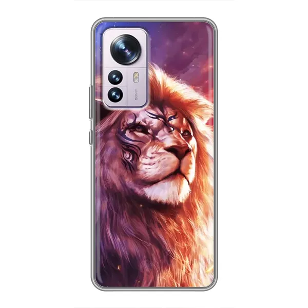 Чехол с рисунком «Красочный ЛЕВ» для Xiaomi 12 / 12X