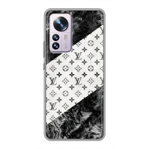 Чехол с рисунком «LV на белом» для Xiaomi 12 / 12X Чехол с рисунком «LV на белом» для Xiaomi 12 / 12X