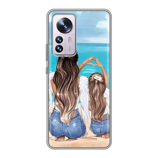 Чехол с рисунком «Мама и дочь» для Xiaomi 12 / 12X Чехол с рисунком «Мама и дочь» для Xiaomi 12 / 12X