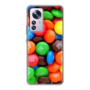 Чехол с изображением вкусной еды для Xiaomi 12 / 12X (Разноцветные M&M'S)