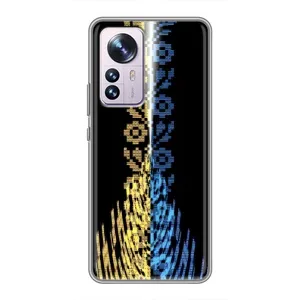 Силиконовый Чехол на Xiaomi 12 / 12X (Патриотическая вышиванка)