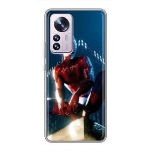 Чехол Супергерой Человека Паука на Xiaomi 12 / 12X (Паук на доме)