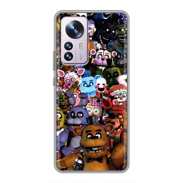 Чехол с рисунком «Персонажи Фредди» для Xiaomi 12 / 12X