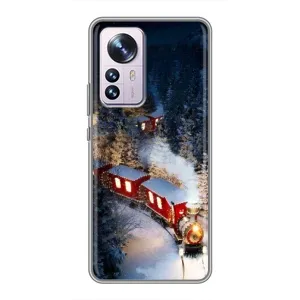 Силіконовий бампер на різдво для Xiaomi 12 / 12X (Потяг)