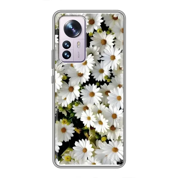 Чехол с рисунком «Рамка в ромашках» для Xiaomi 12 / 12X Чехол с рисунком «Рамка в ромашках» для Xiaomi 12 / 12X