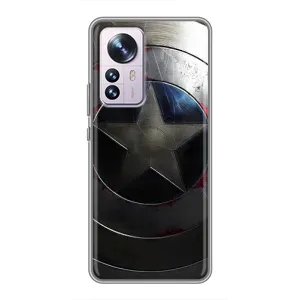Чехол с Щитом Капитана Америки на Xiaomi 12 / 12X (Ретро Щит Капитана)