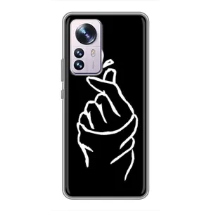Чохол (Знак сердечка) для Xiaomi 12 / 12X (Сердечко на чорному)