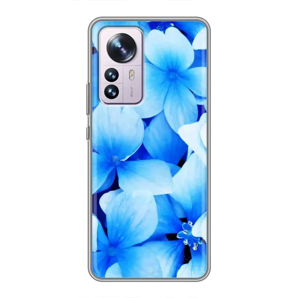 Чехол с рисунком «Синие цветы» для Xiaomi 12 / 12X Чехол с рисунком «Синие цветы» для Xiaomi 12 / 12X