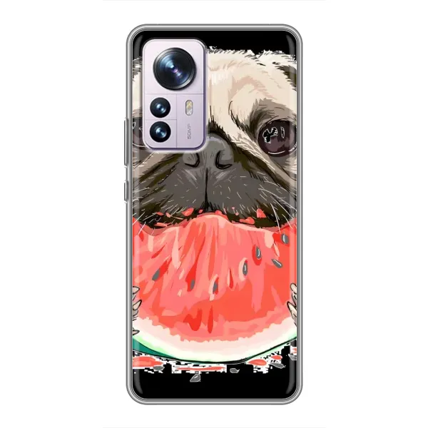 Чехол с рисунком «Смешной Мопс» для Xiaomi 12 / 12X Чехол с рисунком «Смешной Мопс» для Xiaomi 12 / 12X