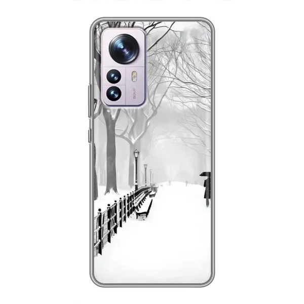 Чехол с рисунком «Снегом замело» для Xiaomi 12 / 12X Чехол с рисунком «Снегом замело» для Xiaomi 12 / 12X
