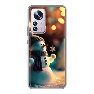 Чохли на Новий Рік Xiaomi 12 / 12X (Сніговик святковий)