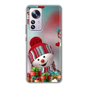 Чохли на Новий Рік Xiaomi 12 / 12X (Сніговик в шапці)