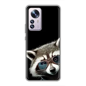 Силіконовий Чохол з Энотами на Xiaomi 12 / 12X (Стильний Єнот)