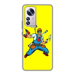 Силіконовий бампер (Працівники) на Xiaomi 12 / 12X (Будівельник)