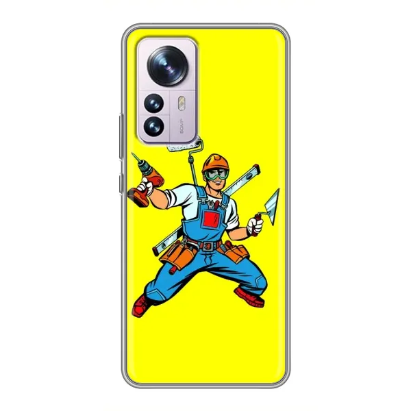 Чехол с рисунком «Строитель» для Xiaomi 12 / 12X Чехол с рисунком «Строитель» для Xiaomi 12 / 12X