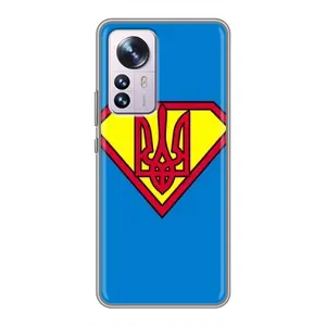 Чохол з картинкою (Патріотичний ГЕРБ) на Xiaomi 12 / 12X (Герб - супер герой)
