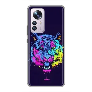 Силіконовий бампер з картинкою звірів для Xiaomi 12 / 12X (Тигр-Арт)
