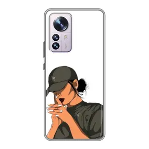 Силіконовый Чохол на Xiaomi 12 / 12X з картинкой Модных девушек (У зеленому)
