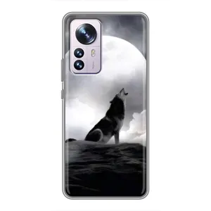 Чохол з Вовком на Xiaomi 12 / 12X (Вовк і місяць)