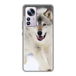 Чехол с Волком на Xiaomi 12 / 12X (Волк на снегу)