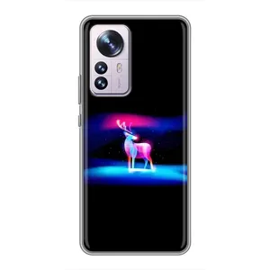 Силіконовий бампер з картинкою звірів для Xiaomi 12 / 12X (Яскравий олень)