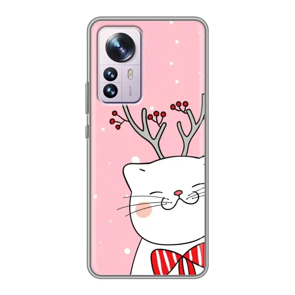 Чехол с рисунком «Зимний кот» для Xiaomi 12 / 12X Чехол с рисунком «Зимний кот» для Xiaomi 12 / 12X